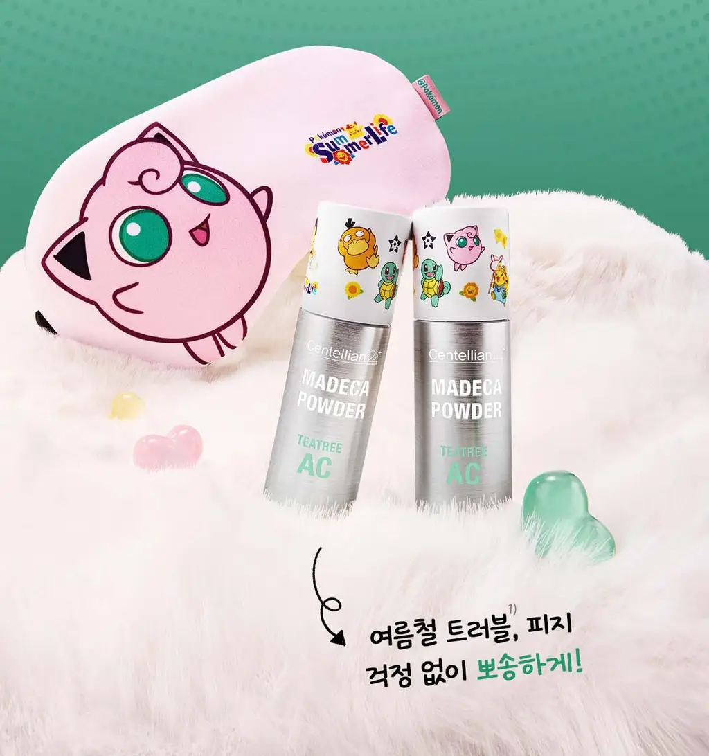 [1등 세럼/모공피지] 센텔리안24 마데카 분말 티트리 에이씨 6g 더블기획 푸린 에디션 (+푸린수면안대 포켓몬) 상세페이지 7
